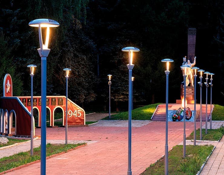 Lighting of parks and squares Landscape lighting