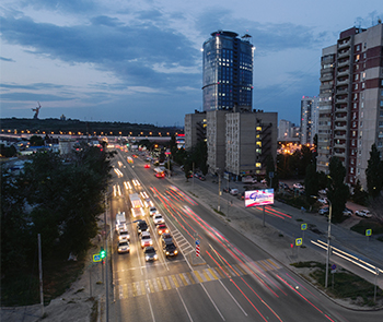 «Волны» на участке транспортного коридора «Север-Юг» в Волгограде